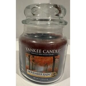 Discontinued 14.5 oz Yankee Candle November Rain